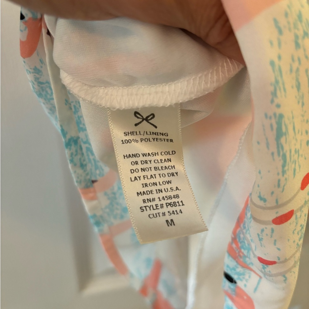 boutique brand romper with flamingo print - le Kate size M - Picture 4 of 5